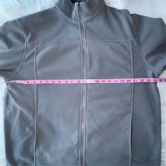Red Head Men's XL Gray Fleece Full Zip Jacket Adjustable Waist Athleisure - Picture 13 of 13